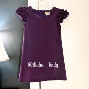 Florence Eiseman Studio 342 Girls Dress Size 8 Purple Short-Sleeve Dress